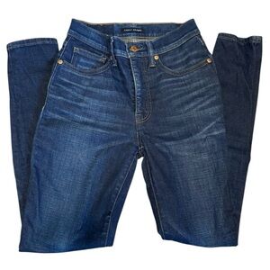 Lucky Brand Dark Blue Slight Acid Wash Skinny Jeans